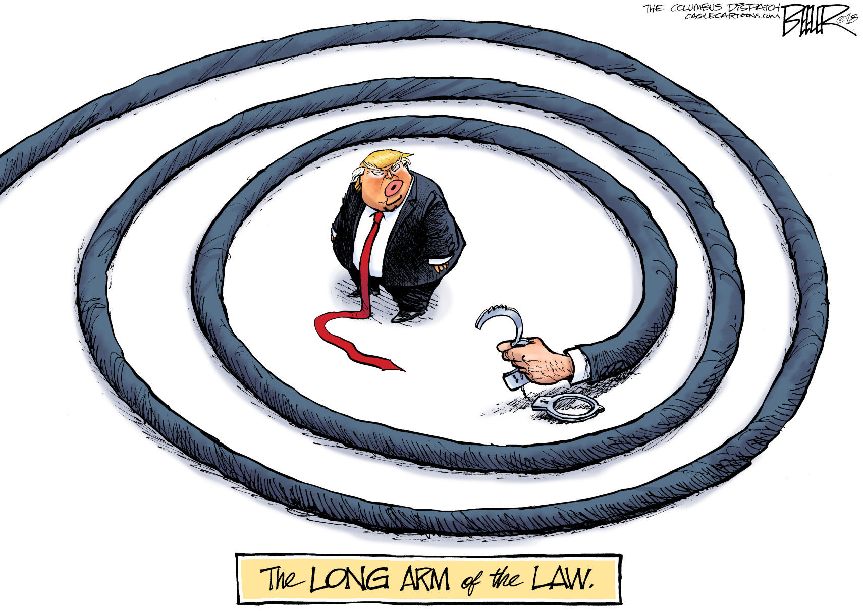 Trump Spiral by Nate Beeler, The Columbus Dispatch